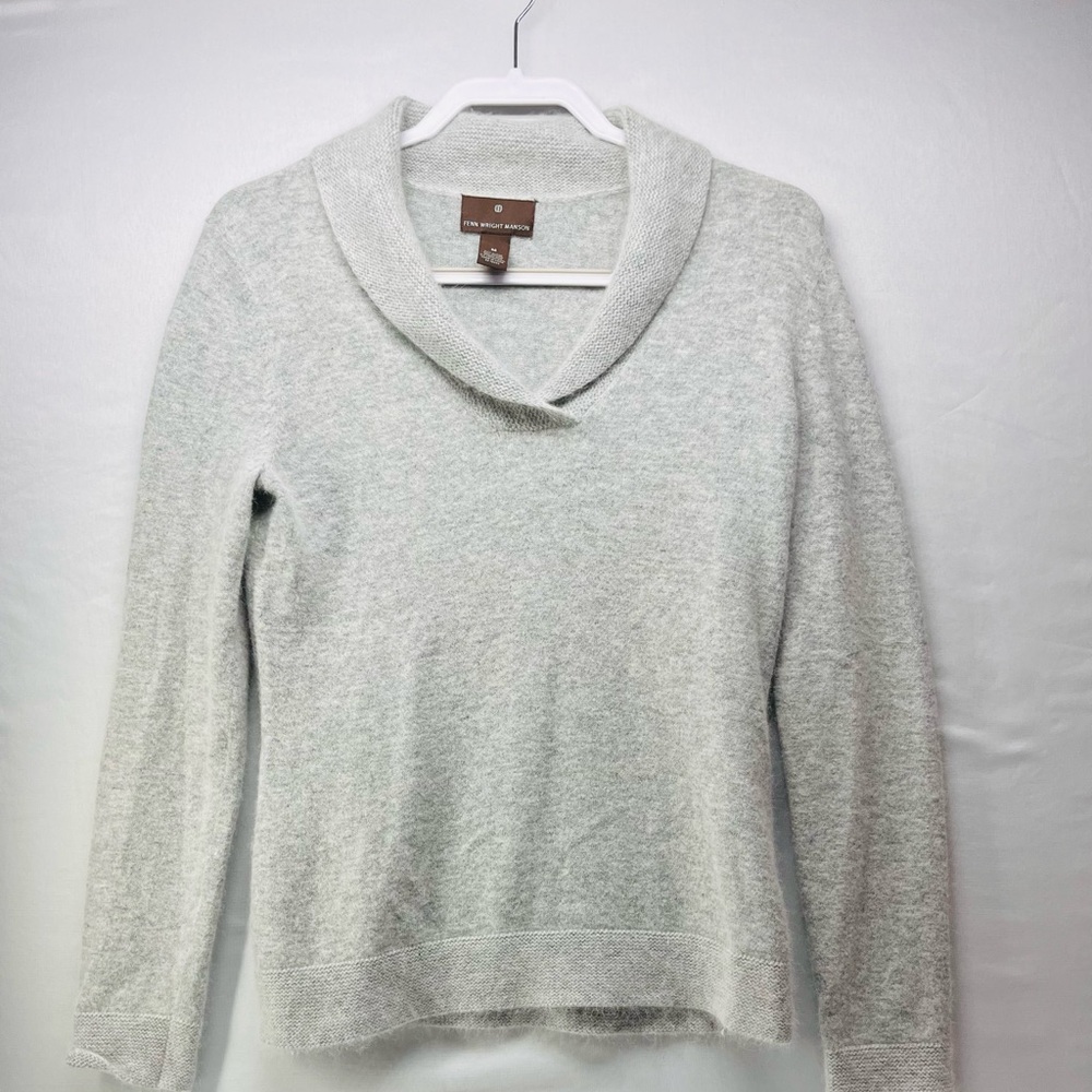 Fenn Wright Manson Light‎ Gray Cowl Neck Sweater